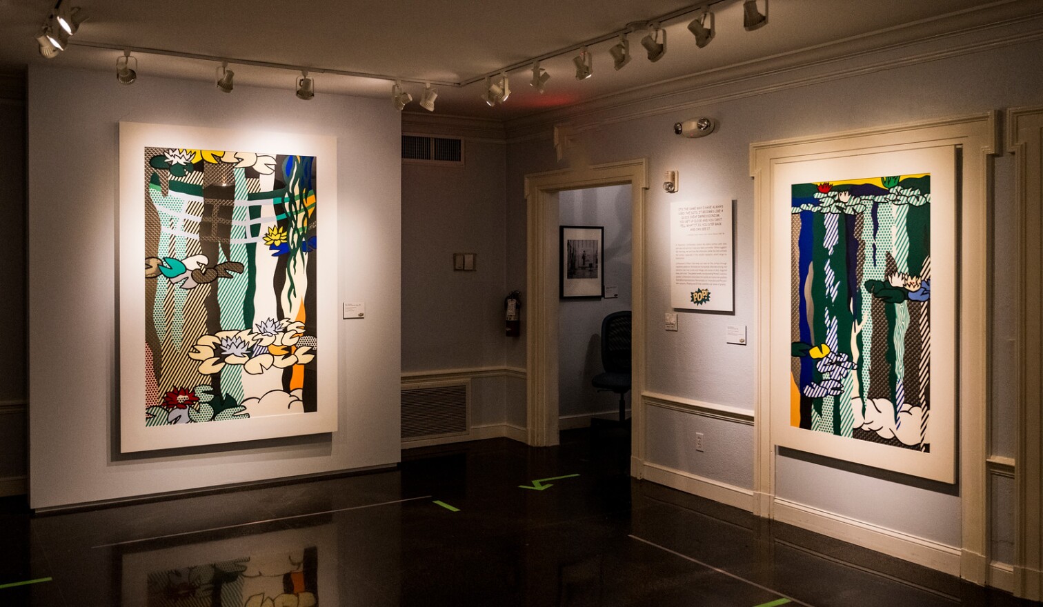 Lichtenstein’s water lilies and haystacks screen prints inspired by Monet are on display at Selby's Museum of Botany and the Arts.